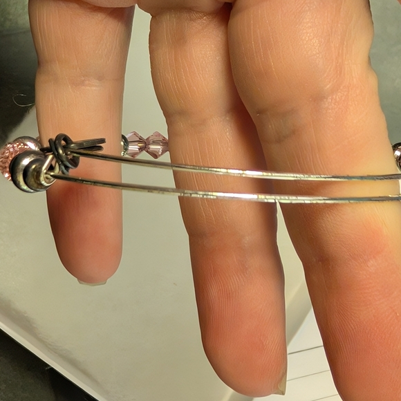 Alex And Ani Elegant Pink Beaded Bracelet (EUC) - Picture 2 of 5